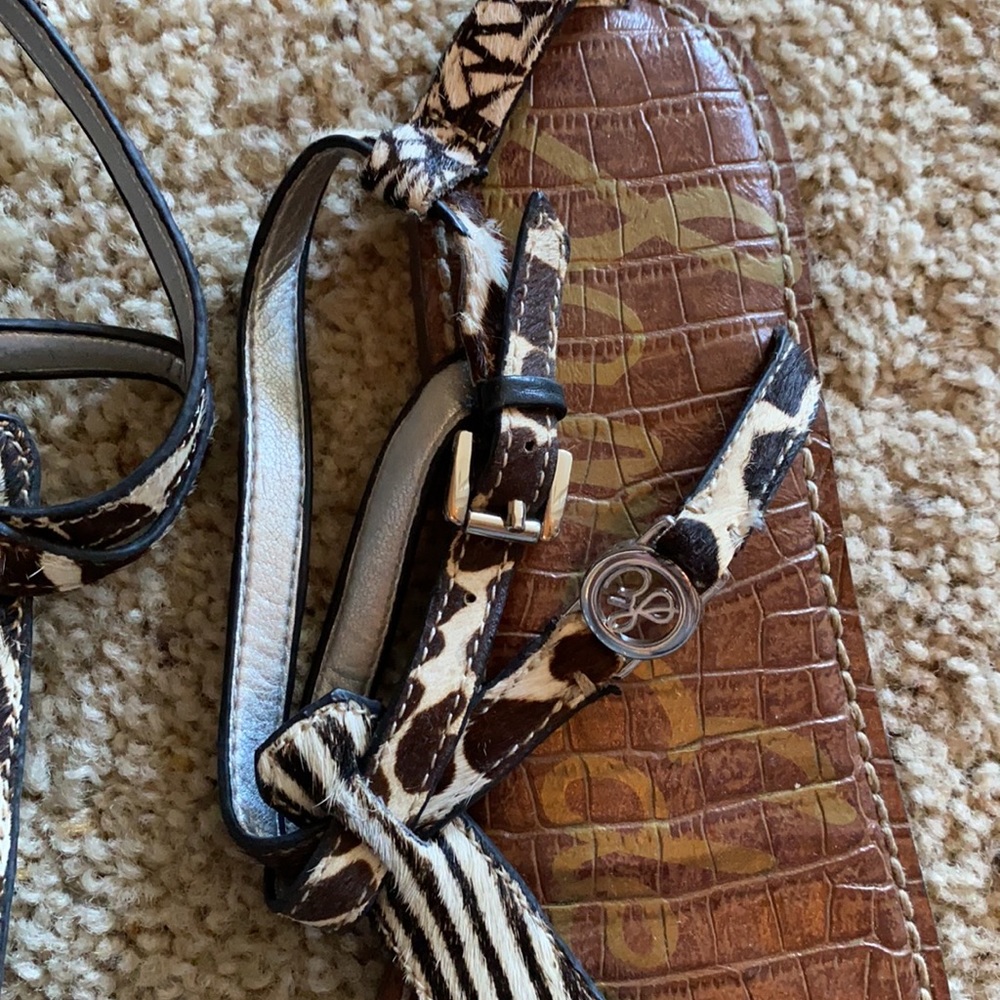 Sam Edelman Zebra Print Sandals - Picture 6 of 9